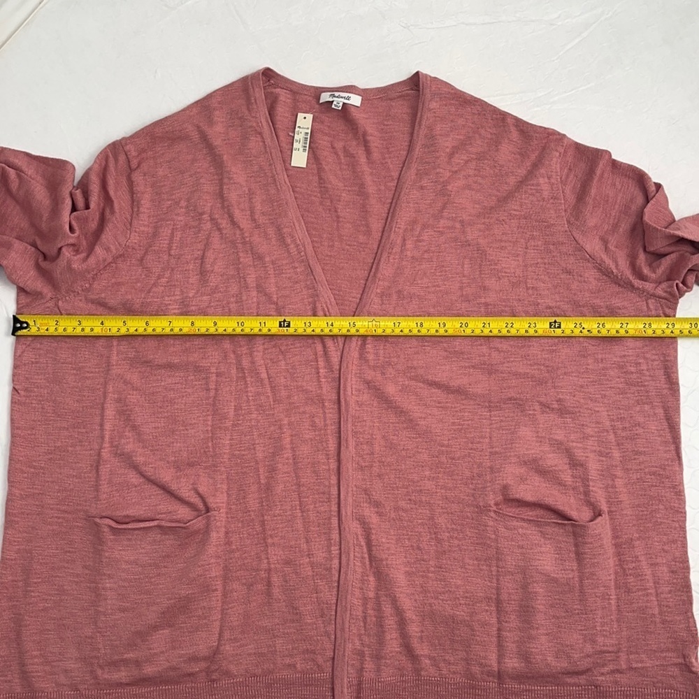 Madewell rose soft lightweight open cardigan 3x - Picture 7 of 10